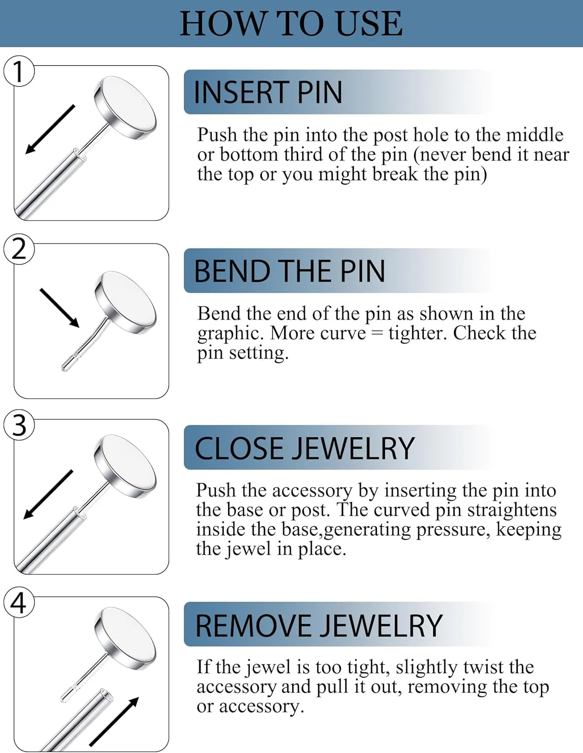 5 Pairs Flat Back Earrings Stud Gold Threadless Tragus Cartilage for Women Men 925 Sterling Silver Post 14K Gold Hypoallergenic Earring Set for Multiple Piercing Nose Medusa Piercing Jewelry 18G