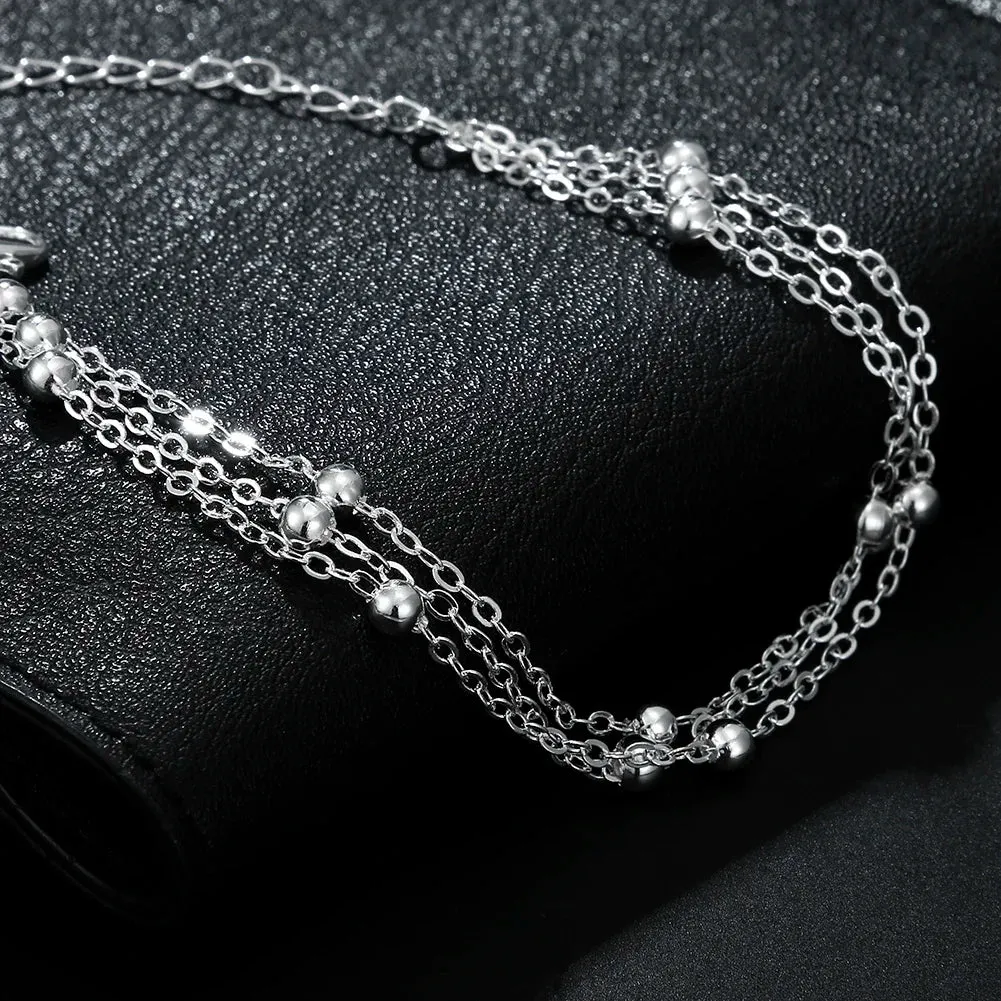 925 Sterling Silver designer jewelry sets fine Tassel beads Bracelets necklaces