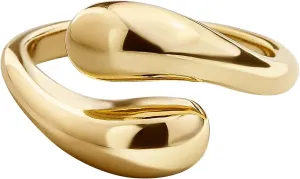 Aojun 14K Gold Filled Chunky Open Stackable Rings for Women | Bold Statement Ring Band Gold Rings for Women