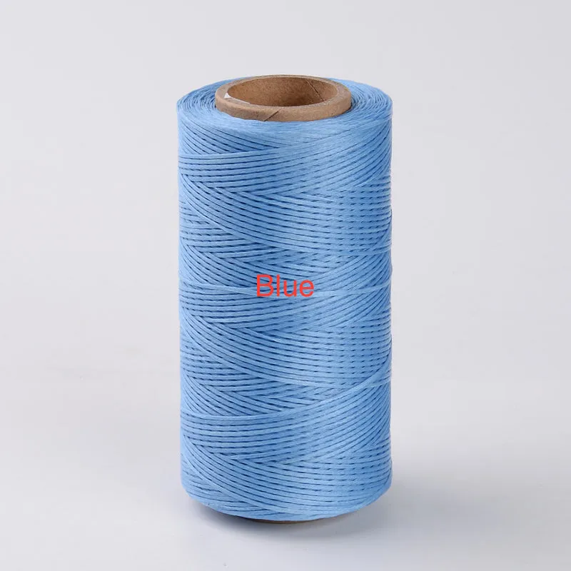 Blue (10m) - 1x0.3mm Flat Waxed Cord
