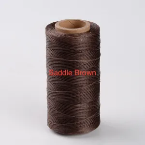 Brown (10m) - 1x0.3mm Flat Waxed Cord