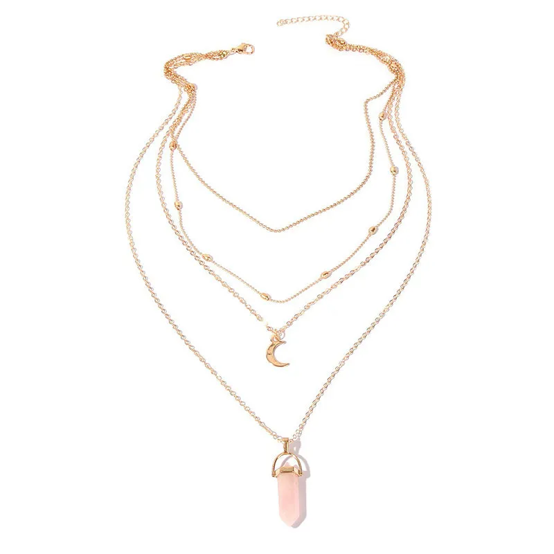 Crystal Quartz Healing Pendant Necklace