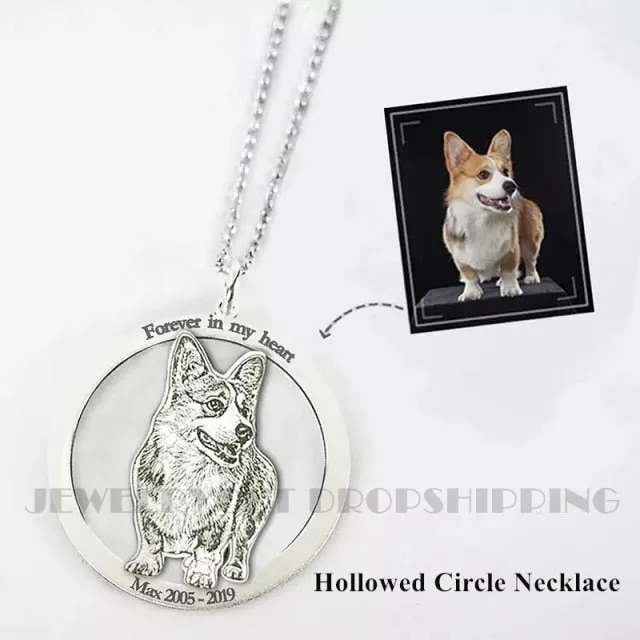 Customized Pet Engrave 925 Sterling Silver Necklace