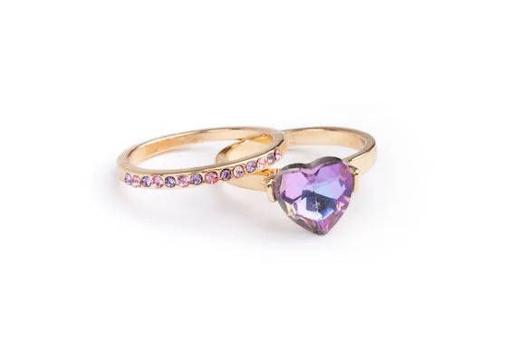 Great Pretenders Boutique Chic Precious Purple Rings