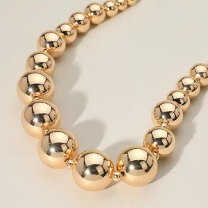 iLLASPARKZ Chunky Metal Ball Beaded Necklace