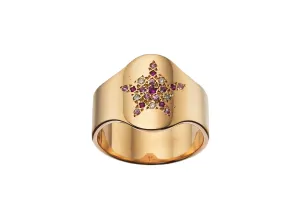 Pave Shield Ring