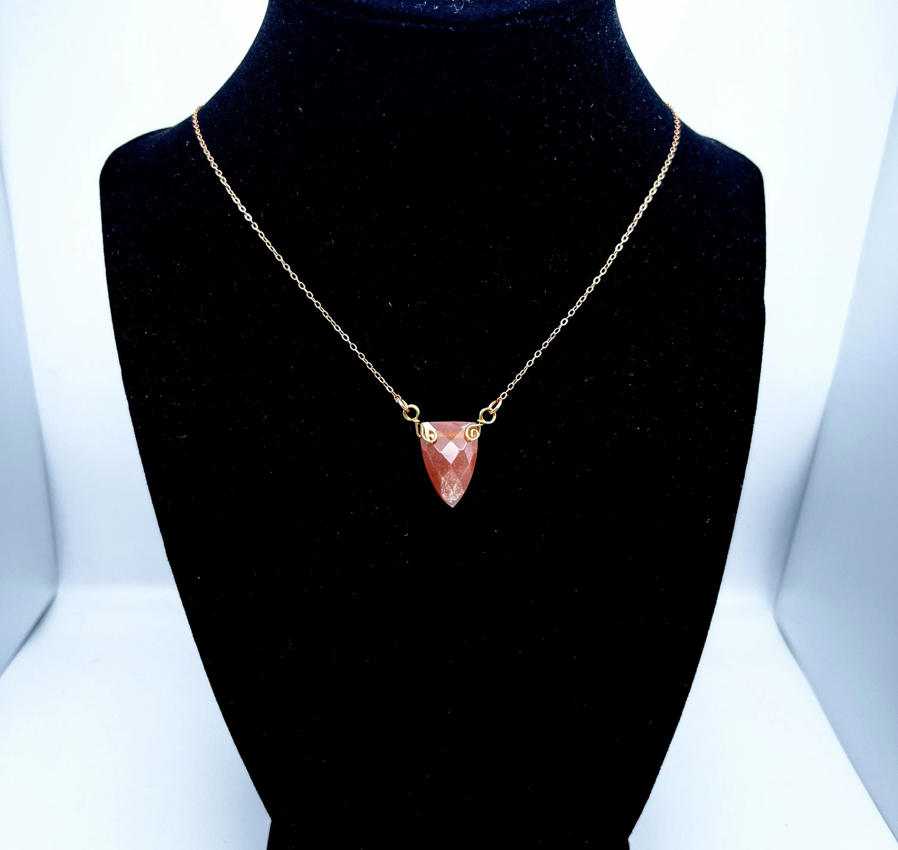 "Peachy" | Peach moonstone chokers | Tenderness, openness, love