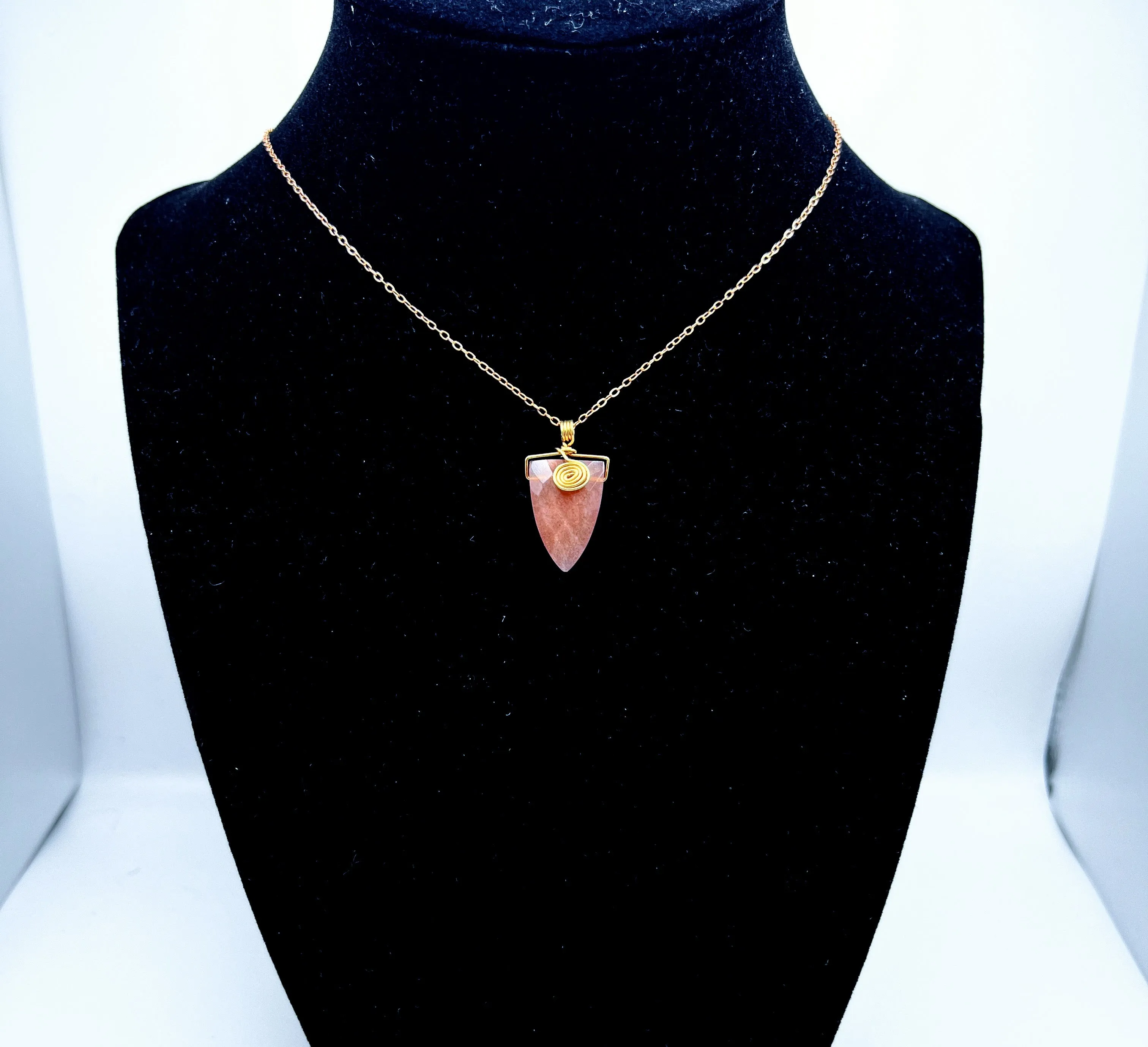 "Peachy" | Peach moonstone chokers | Tenderness, openness, love