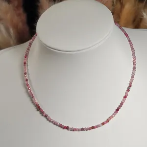 Spinel Micro Faceted Choker/Layering Necklace for Compassion & Loyalty