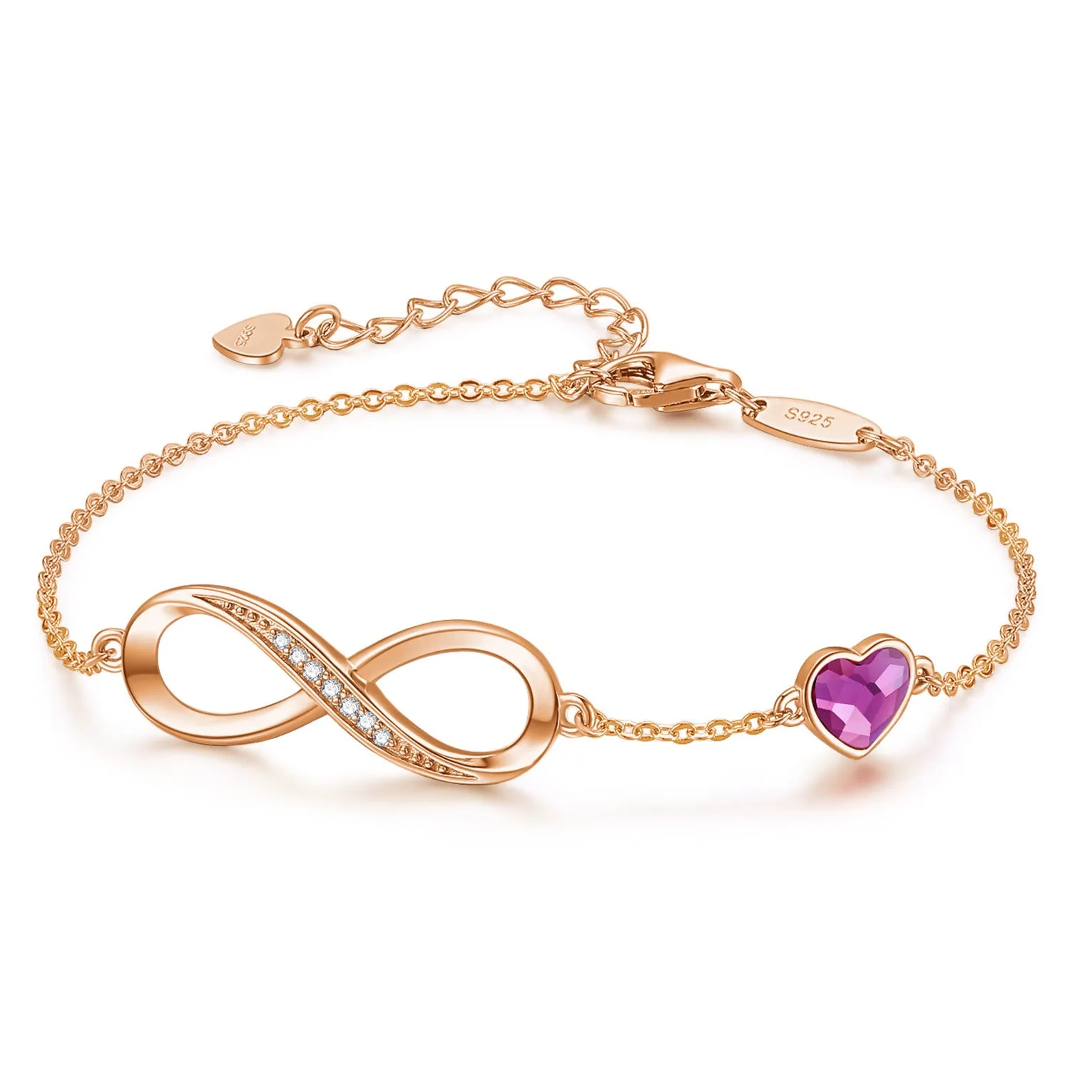 Sterling Silver Bracelet Women's Simple And Versatile Eternal Love