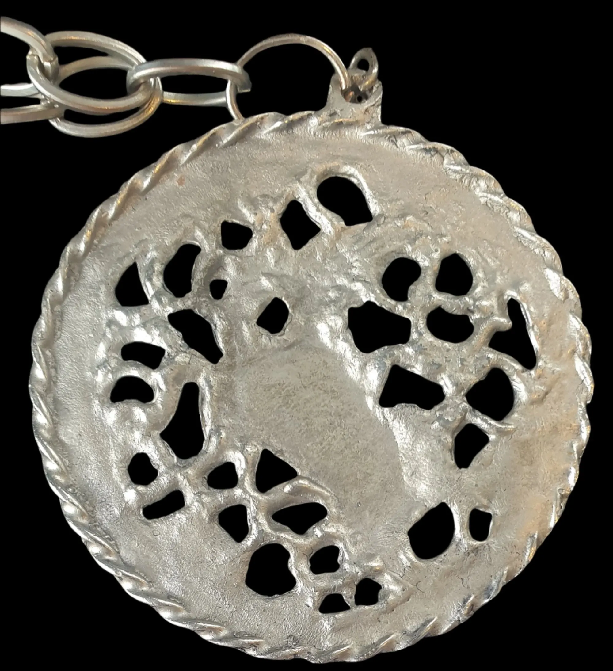 Vintage Saint George Slaying Dragon Medallion Necklace