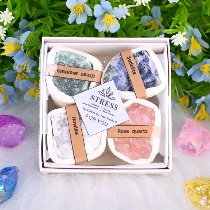Wholesale Price Crystal Box Set Natural-مجموعة صناديق
