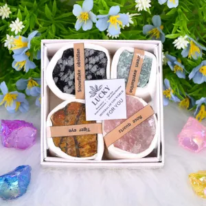 Wholesale Price Crystal Box Set Natural-مجموعة صناديق